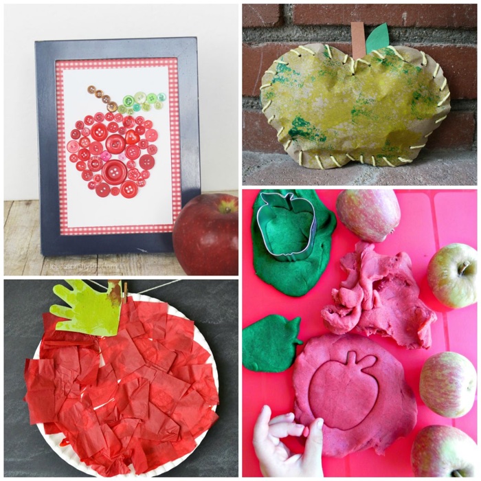 Awesome Apple Crafts for Kids Square